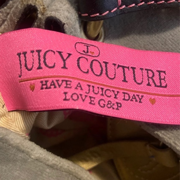 SOLD DO NOT BUY Gray and pink Juicy Couture baby fluffy bag - Picture 7 of 8